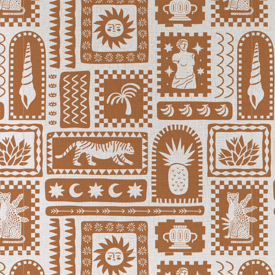 Cushion Cover-With Piping-Naxos Rust-35cm x 50cm-1