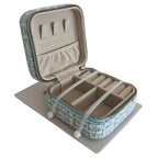 Small Tweed Jewellery Box-Pale Blue-1