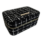 Large Tweed Jewellery Box-Black-0