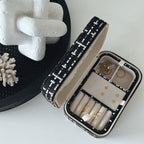 Large Tweed Jewellery Box-Black-1