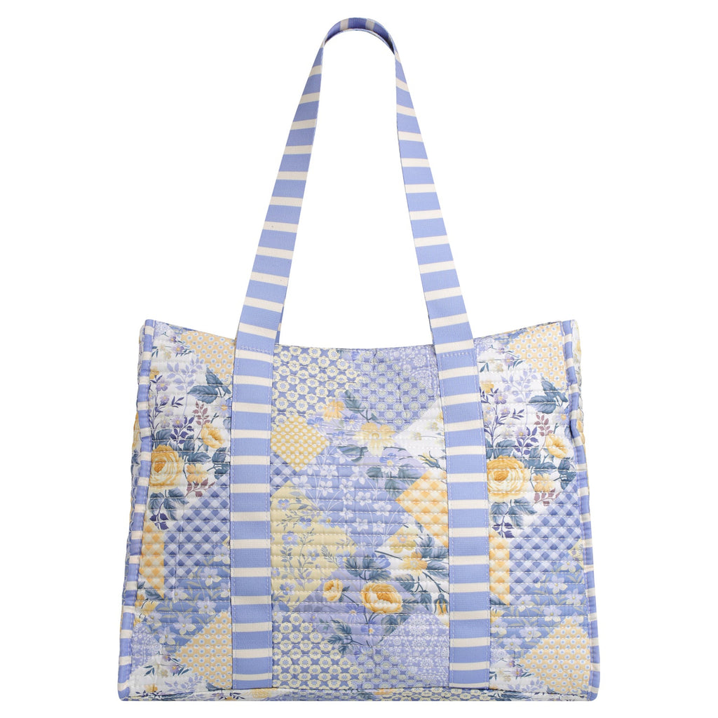 Striped Beach Bag-Lovely Lavender-2