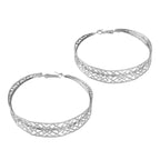 Ethnic Hollow out Geometric Big Statement Hoop Huggie Earrings Chunky Jewellery