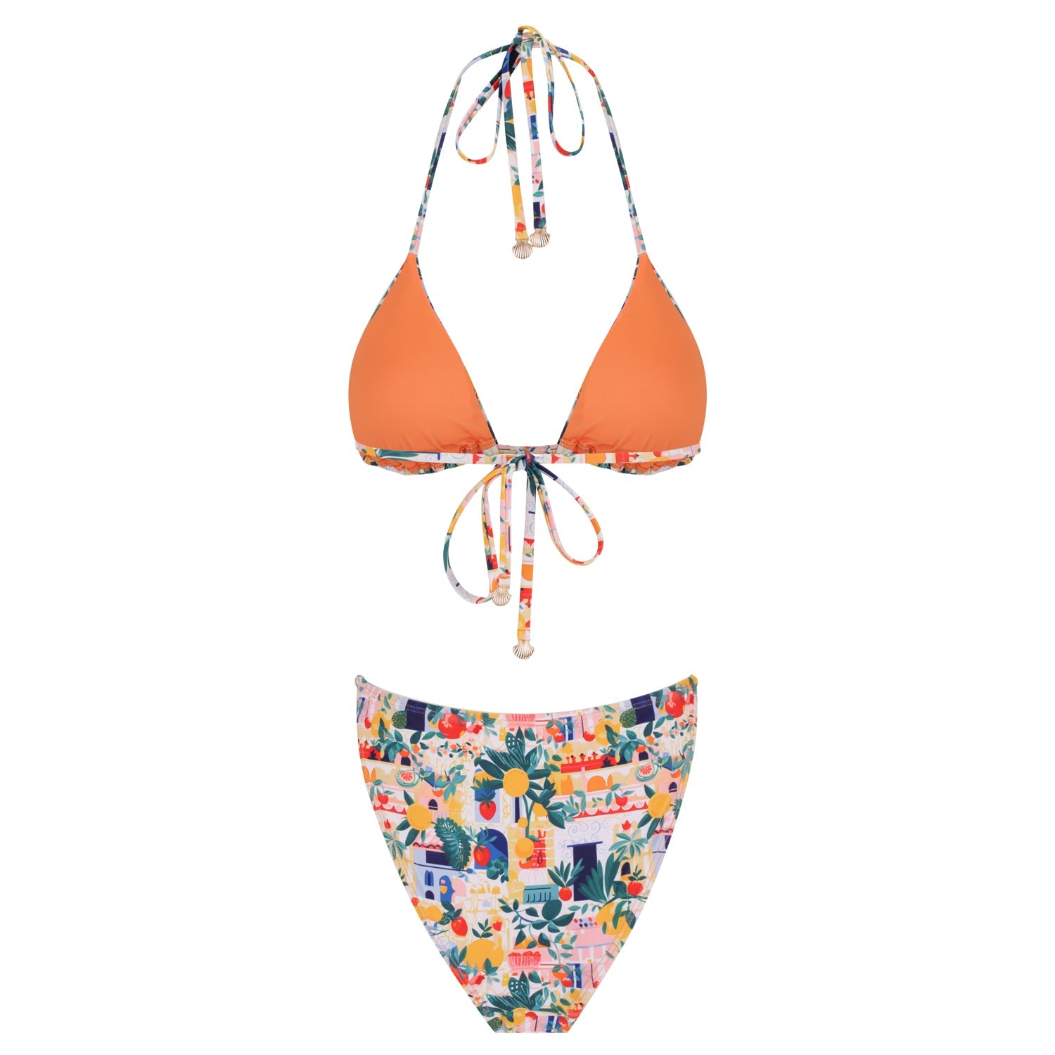 Triangle Bikini Set-Cinque Terre-1