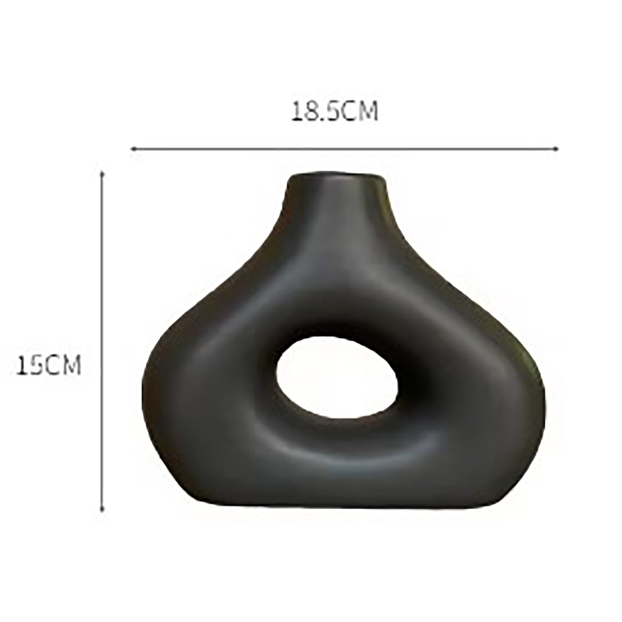 Cutout Vase-Black