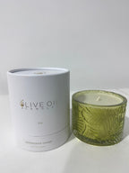 Premium Olive Oil Candle, Lemongrass and Ginger, 215g