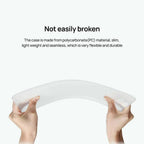 Frosted Transparent Case with Keyboard Cover for MacBook 13 to 16 Inch