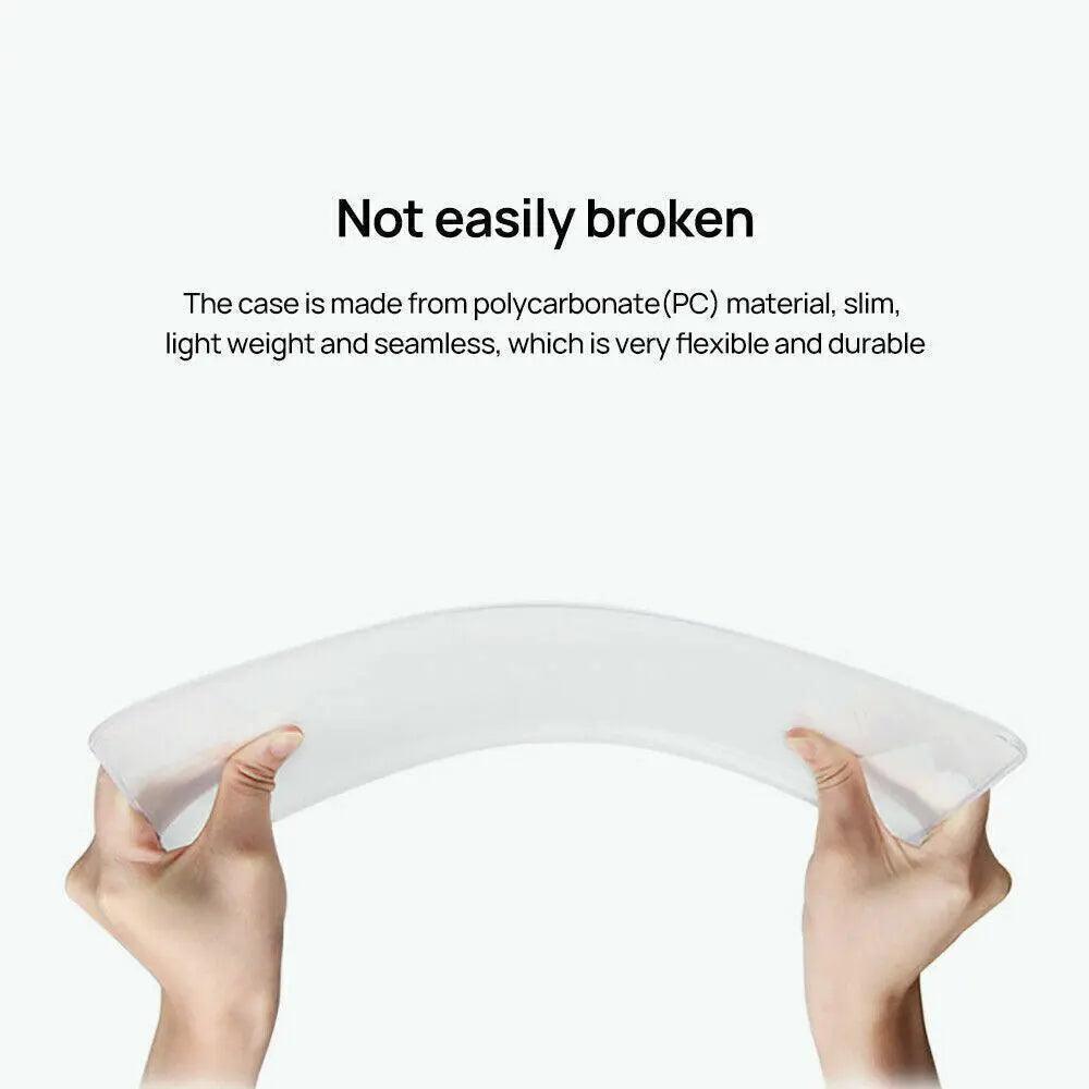 Frosted Transparent Case with Keyboard Cover for MacBook 13 to 16 Inch