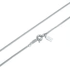 925 Sterling Silver Plated Fine Plain Chain Necklace - USA Made