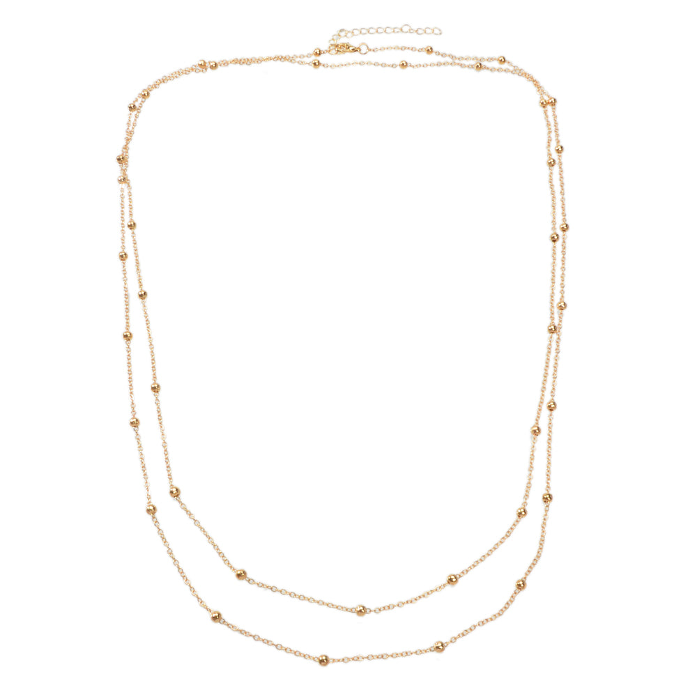 Simple Gold Waist Link Body Chain Belly Necklce Sexy Bikini Jewelry Layer Choker-1