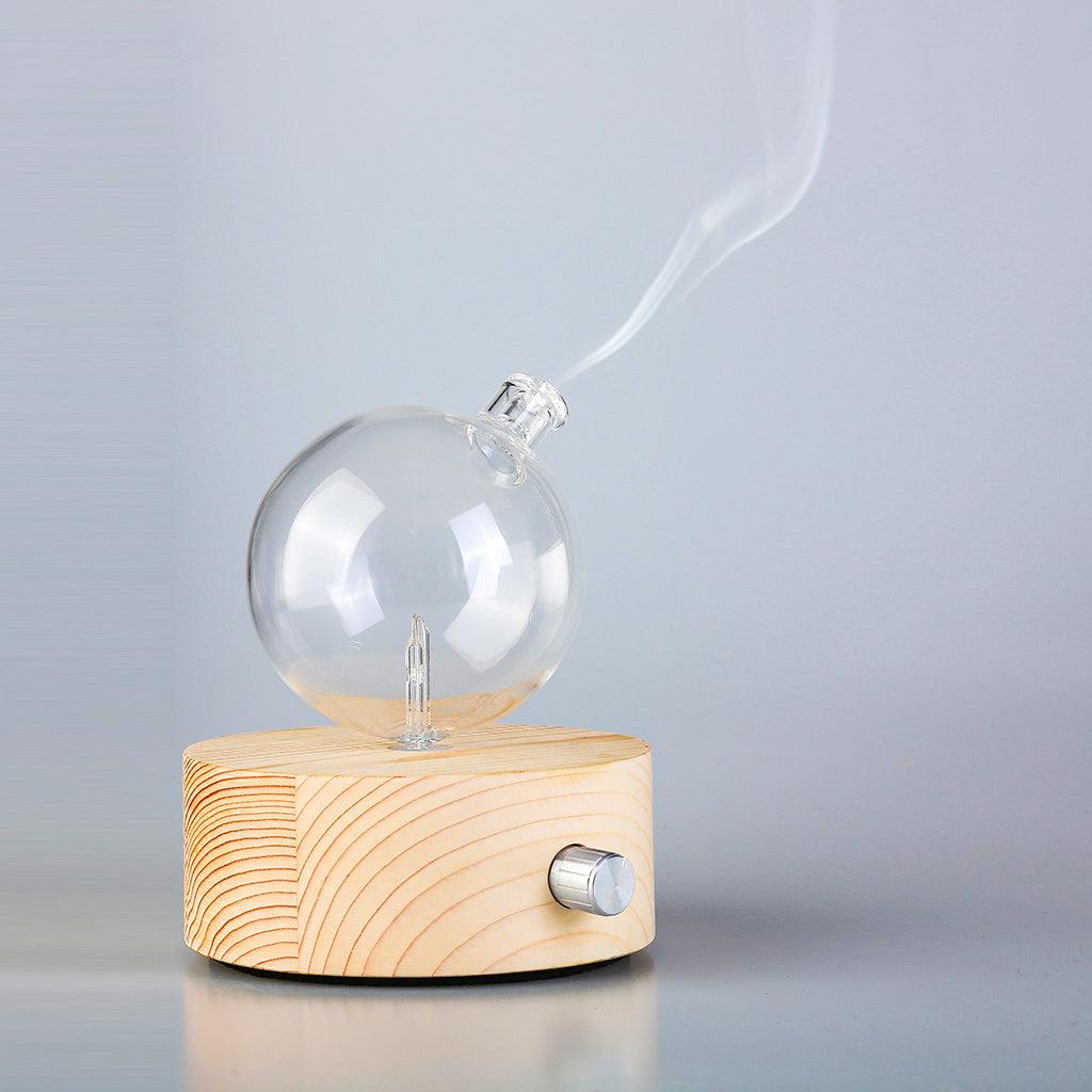 Geo Series "Round" Nebuliser | Waterless Aroma Diffuser | No Plastics Pure Essential Oil Diffusing