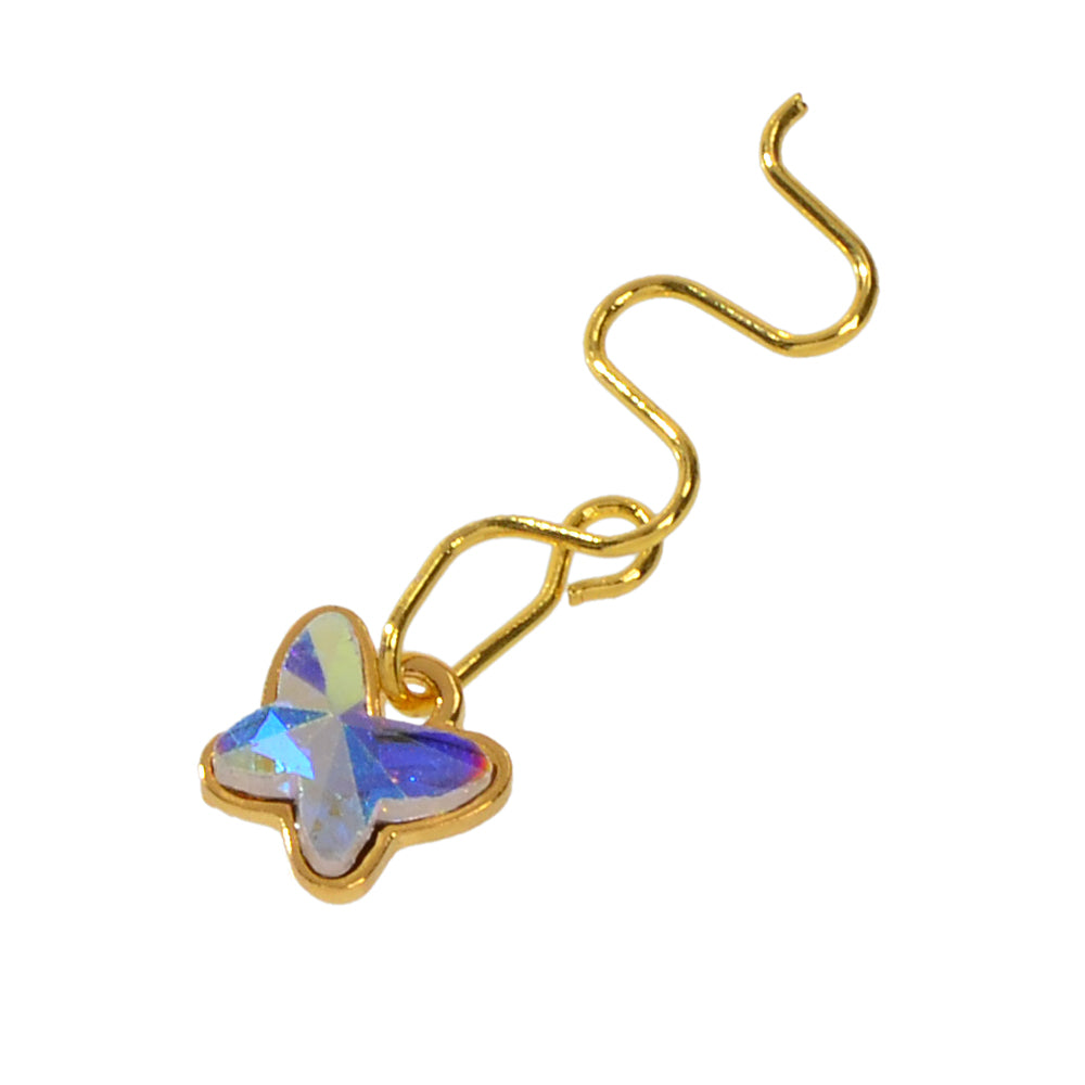 Fake Nose Rings Clip On Nose Ring Butterfly African Nose Cuff Non Piercing Jewel-3