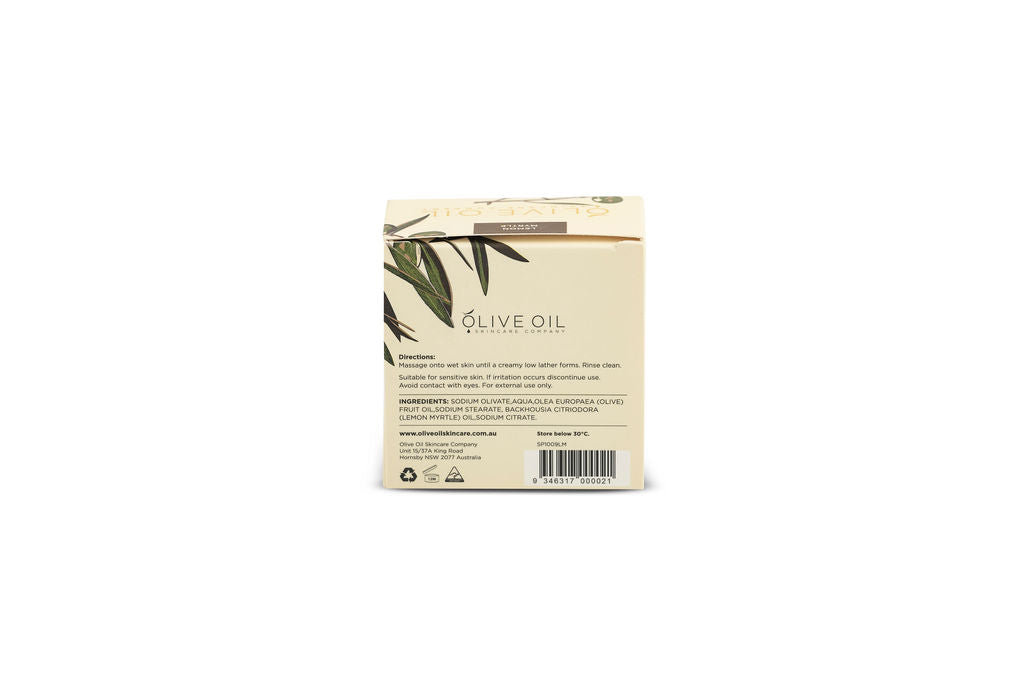 Olive Oil Soap, All-Natural , Lemon Myrtle, 100g