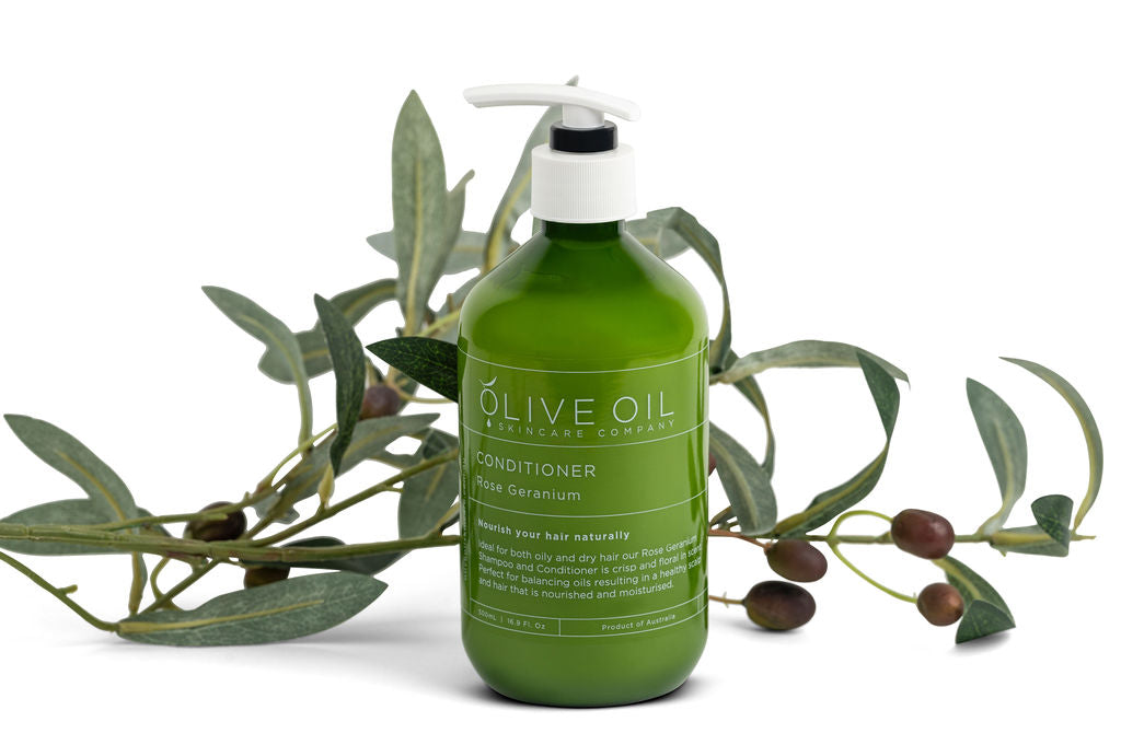 Hair Conditioner, Castile Style, Rose Geranium 500ml