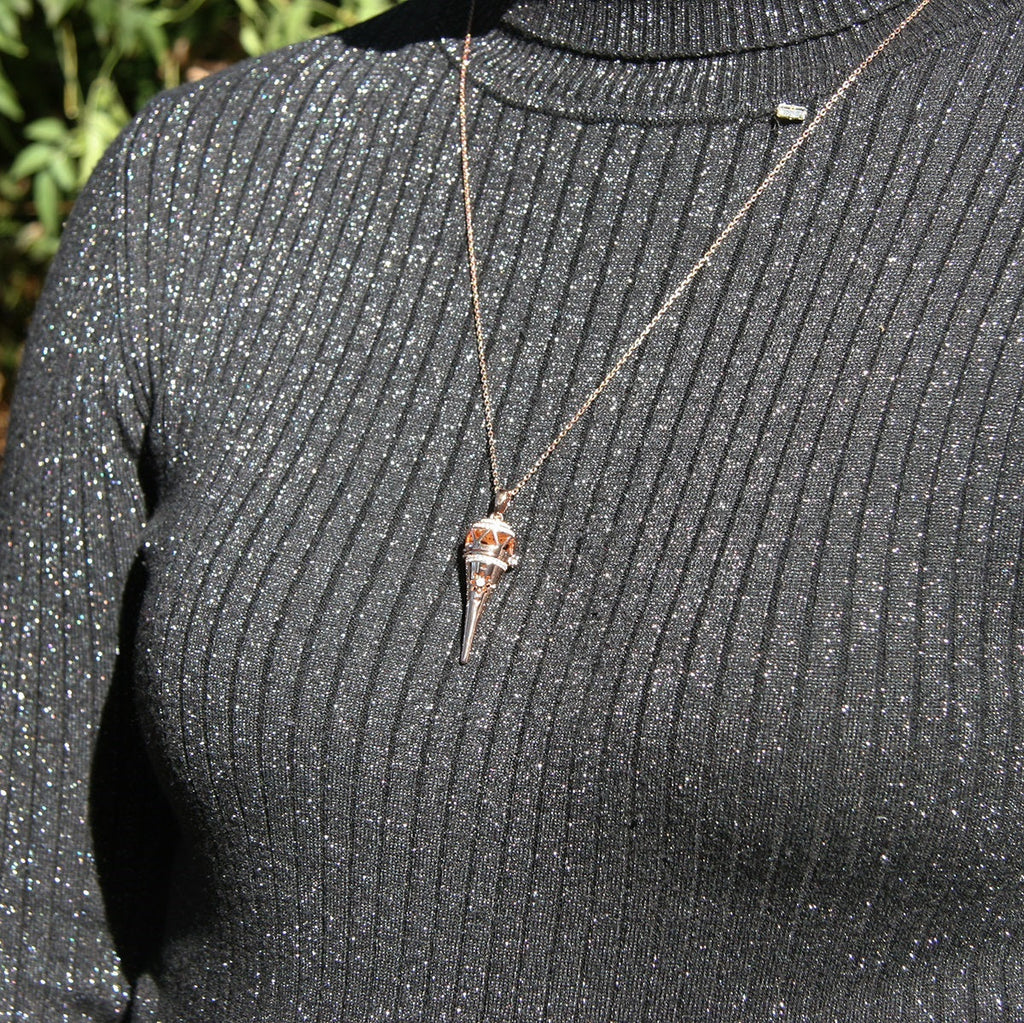 Cone Aroma Necklace | Energy & Healing Diffuser Jewelry — On-the-Go Scent Ritual