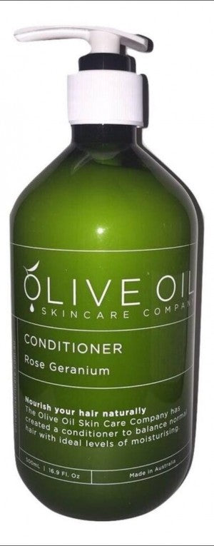 Hair Conditioner, Castile Style, Rose Geranium 500ml