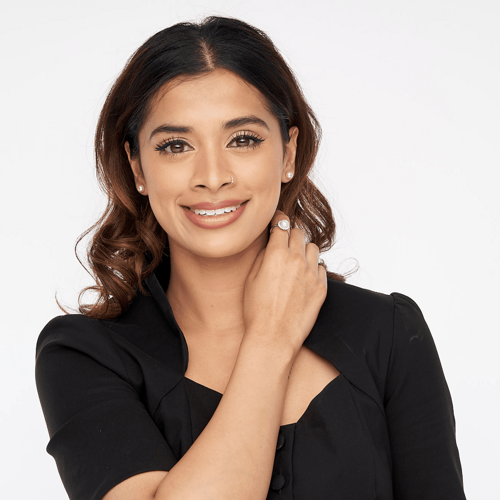 Freshwater White Pearls Esperance Earrings 8-9 mm AAA