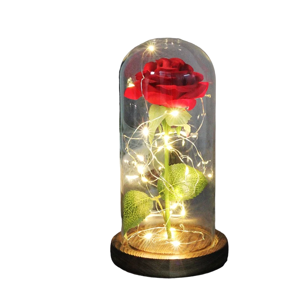 Beauty and the Beast Eternal Rose in Glass