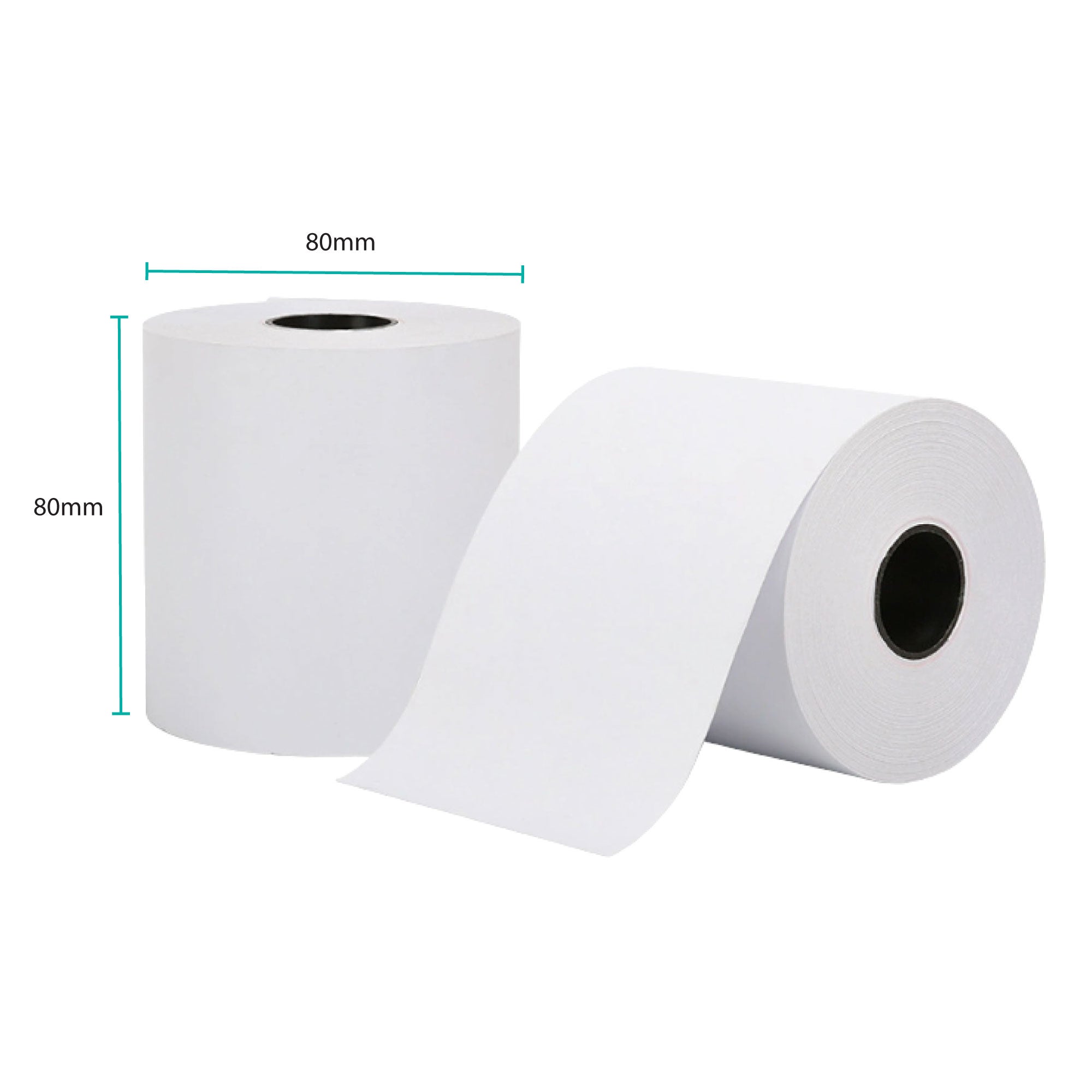 NNEDSZ 5x Thermal Paper Rolls 80x80mm -  47.5m Register EFTPOS POS Receipt Bulk-1