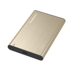 NNEDSZ SE221 Aluminium 2.5'' SATA HDD/SSD to USB 3.1 Enclosure Gold