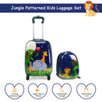 NNECW 2 Pieces Kids Carry On Luggage Set with Spinner Wheels-4