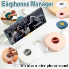 Case Cord Tangle Free Organizer Portable Earphones Manager Wire Winder Cable