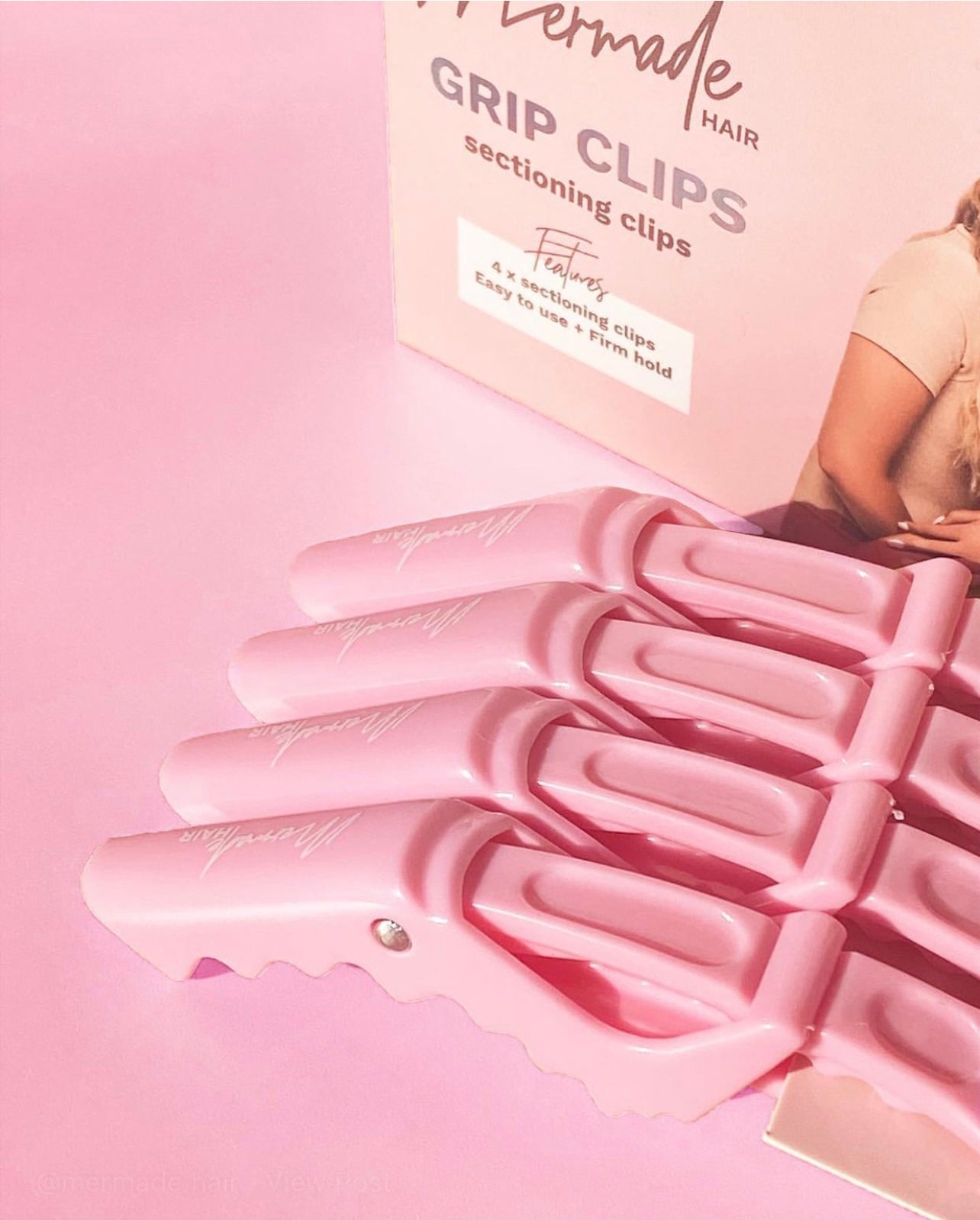 Mermade Grip Clips - Pink