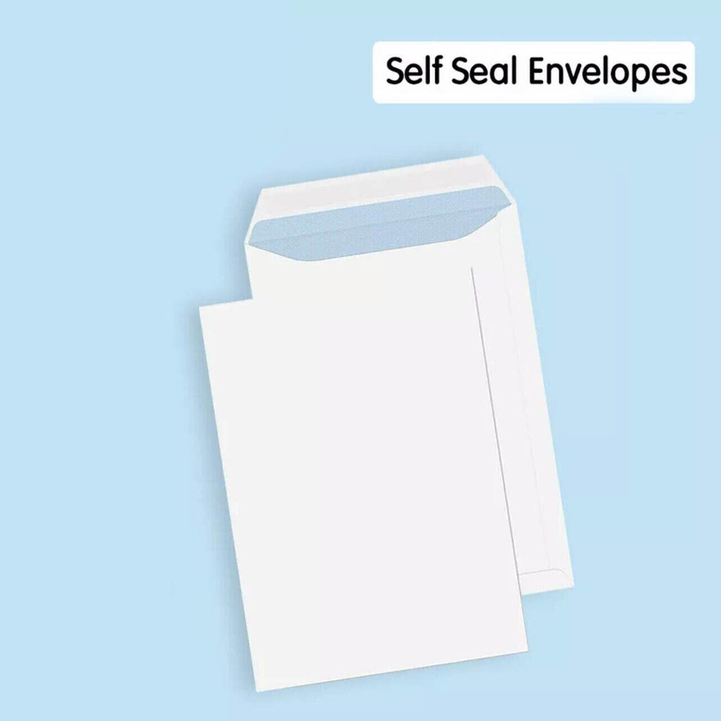 White Business Envelopes 8 Sizes Opaque Mailer with Pre-Printed Postcode