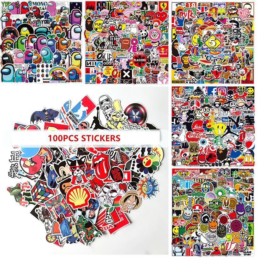 Among Us Rainbow Crewmate Vinyl Decal Stickers Game Laptop Phone Bag Luggage Au